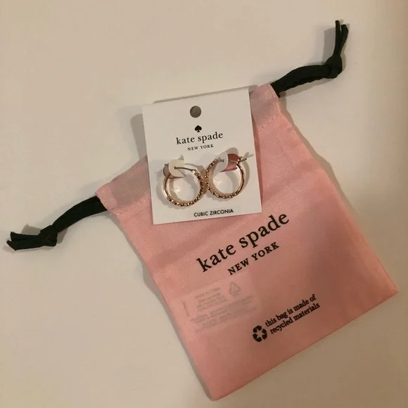 kate spade Jewelry Kate Spade Rose Gold Huggie Full Circle